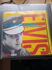 Elvis Single Promised Land / Blue Suede Shoes blaues Vinyl,
