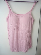 1 Damen BH Hemd Trägerhemd mit Bustier, Polster BH 90/95 B Gr. 42/44 rosa