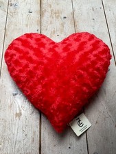 ROSEN ♥️ HERZ KUSCHELKISSEN Rot 32x32 cm Handmade