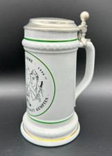 Bierkrug mit zinndeckel - bierkrug,