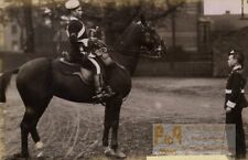 Vereinigtes Königreich Militär Musik Bugler Pferd altes Foto FGOS 1890