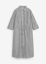 Hemdblusenkleid Gr. 36 Schwarz