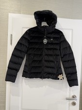 Blauer Daunenjacke aus Samt