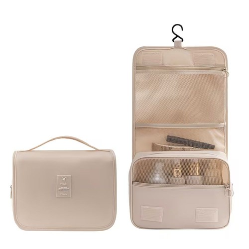 Reise kulturtasche beige mit - kulturtasche,