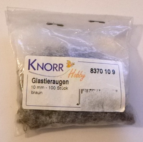 Glastieraugen braun 100 - glastieraugen,