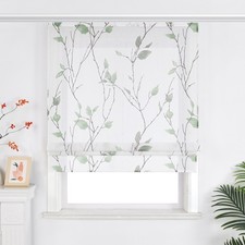 Transparent Raffrollo Blätter