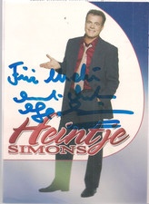Autogramm "Heintje" Simons