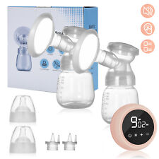 LED Elektrische Milchpumpe Tragbar mit 2 Modi und 9 Stufen Freihändige Milchpump