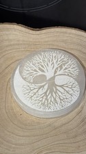 Selenit Platte Yggdrasil Yin &