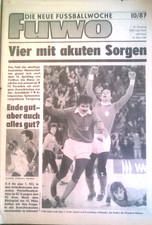 DDR: DIE NEUE FUSSBALLWOCHE 10. März 1987 +++ Vier mit akuten Sorgen  +++