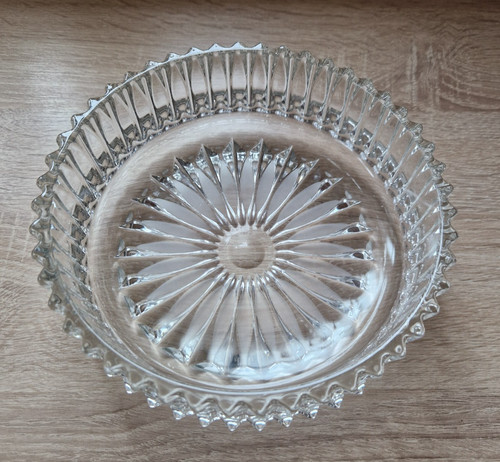 Glasschale für gebäck a - glasschale,