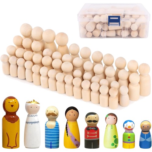 Holzfiguren zum bemalen set - bemalen, 50