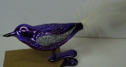 Christbaumschmuck vogel lila - vogel,