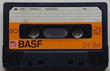 BASF 60 LH SM Fe Compact Cassette / Audio Kassette, mit Hülle