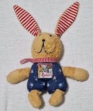 SIGIKID PLÜSCH HASE BUNNY KLECKS FROTTEE GESTREIFT CA. 16 CM -- TOP ZUSTAND --