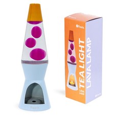 – Lavalampe mit Kerze, blau