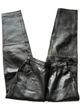 !! Butterweiche Echt-Lederhose Gr; 38 Schwarz 107 cm lang 252