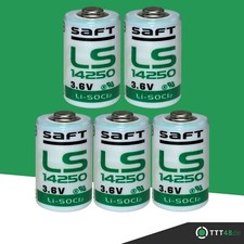 5 x Saft Lithium Batterie 1/2