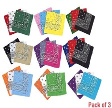 Bandana Baumwolle 3er Pack