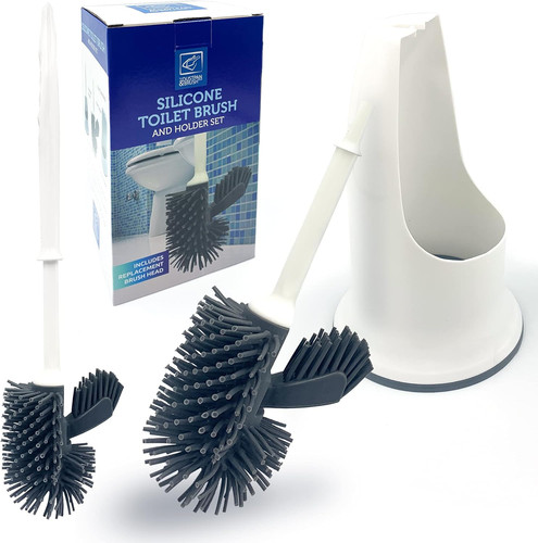 Silicone toilet brush set - brush,