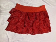 Rock, Größe L, rot, Spitzen