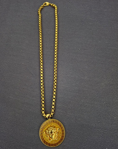 Versace vergoldete halskette - vergoldete,