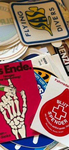 Vintage aufkleber werbeartikel - vintage,