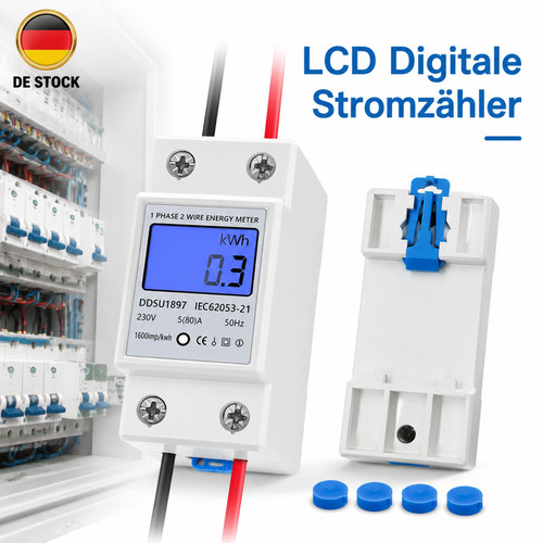 Digitale lcd stromzähler - digitale,