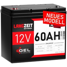 Gel Akku 12V 60Ah Blei Akku