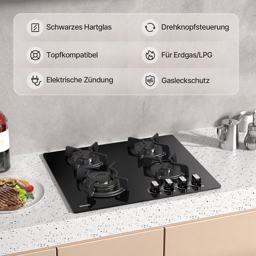 7800w gaskochfeld 60cm - 7800w,