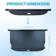 Schwarz Laderaumabdeckung