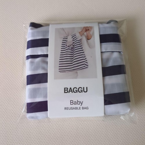 Baggu baby stripe white navy - white, x