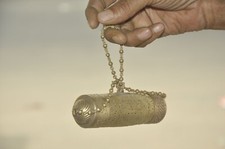 Vintage Messing Gravierte Jali