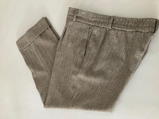 OPUS MEERI HERRINGBONE Hose 7/8 City Pants Fischgrätmuster Grau Braun - Gr. 42