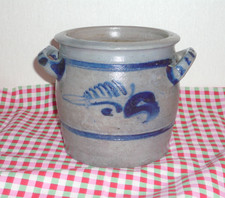 Steingut Topf  Steingut grau