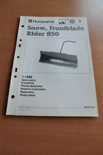HUSQVARNA Schnee-Schiebeschild für Rider 850 Ersatzteilliste parts list 1998