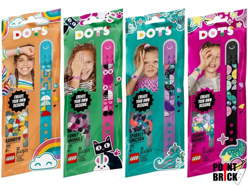 Lego dots armband - lego, regenbogen