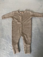 Neu Merinowolle Strampler