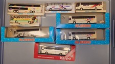 8 Stück Konvolut 1:87 Busse Rietze Albedo Herpa Neoplan Renault Setra Bastelware