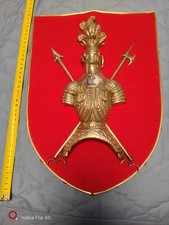 Ritterwappen Metall auf Holz,gross