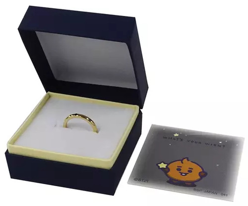 Suga bts bt21 gold ring - bts,