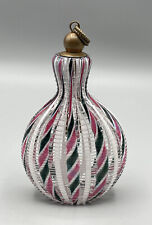 Wunderschöne Alte Schnupftabak Flasche Glas Dose Behälter Mundgeblasen Alt