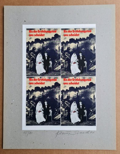 Klaus staeck original collage - original,