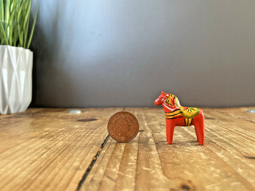 Miniatur vintage rot - miniatur, 1,5"