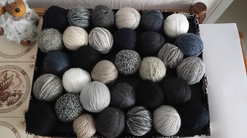 Wolle garnpaket 900 - 900, g