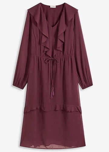 Midikleid 48 weinrot - midikleid,
