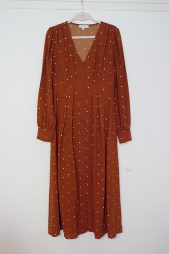 Damenkleid rotbraun mit