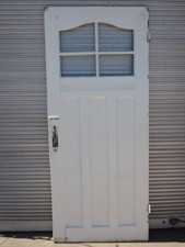 Zimmertür Jugendstil, Lichtausschnitt, Glas, Sprossen, DIN. rechts / H215xB91xS4