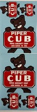 Piper cub aufkleber - piper, 3