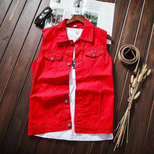 Herren biker ärmellose jacke - biker,